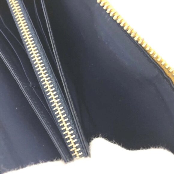 MIU MIU Logo Leather Zippy Long Wallet Yellow/2BG5381 - Picture 7 of 8